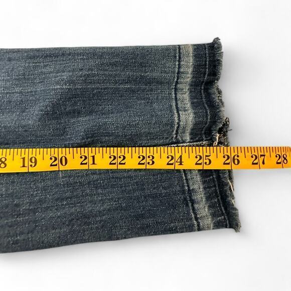 Current/Elliot The Cropped Straight Distressed Denim Jeans (29) - Picture 9 of 16